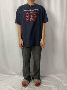 画像2: 90's USA製 "FUCK THIS SHIT" プリントTシャツ XL (2)