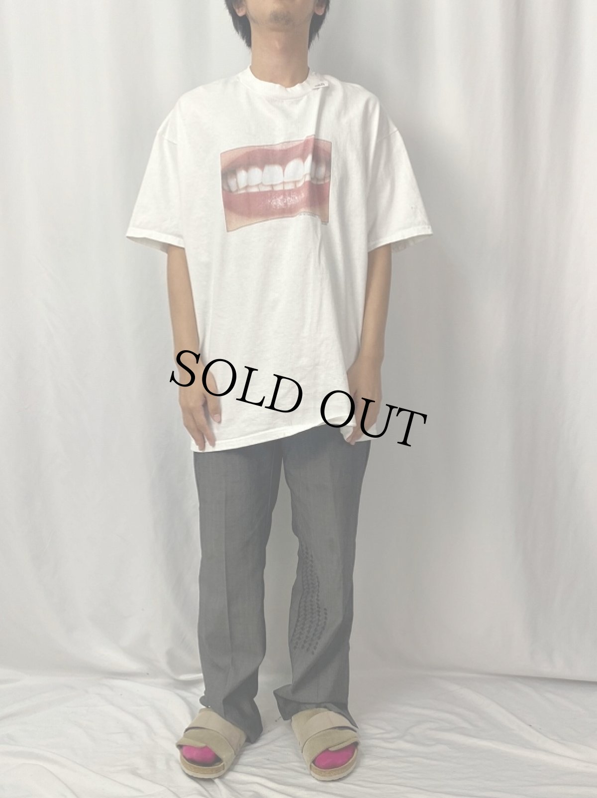 画像2: 90's スマイルフォトプリントTシャツ XL (2)