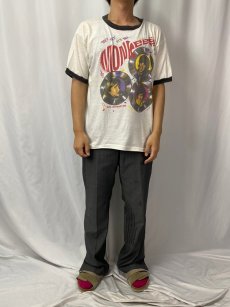 画像2: 80's MONKEES USA製 ロックバンドツアー リンガーTシャツ XL (2)