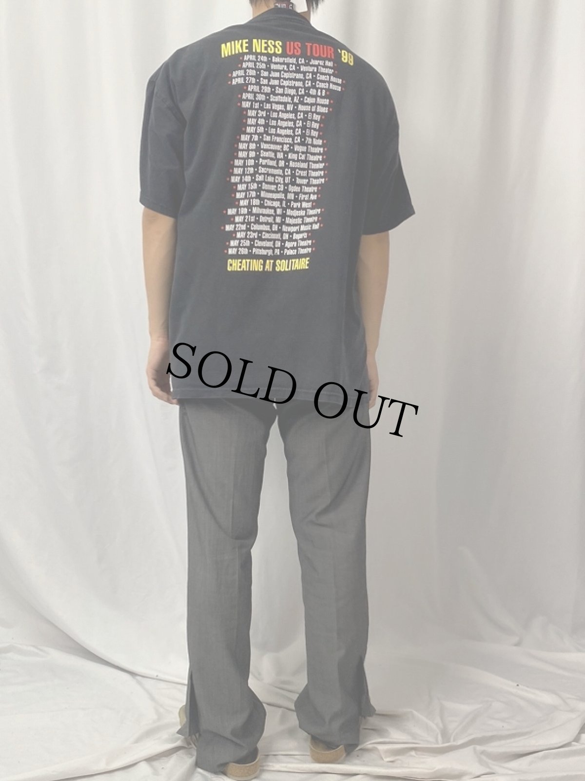 画像4: 90's MIKE NESS ギタリスト ツアーTシャツ (4)