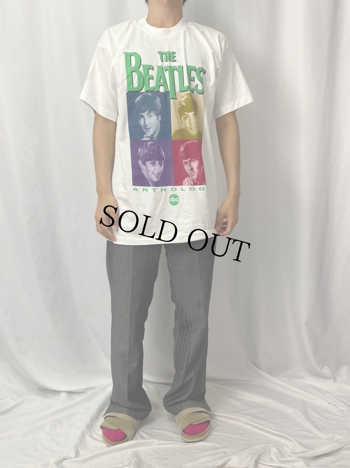 画像2: 90's THE BEATLES USA製 "ANTHOLOGY" ロックバンドTシャツ L (2)