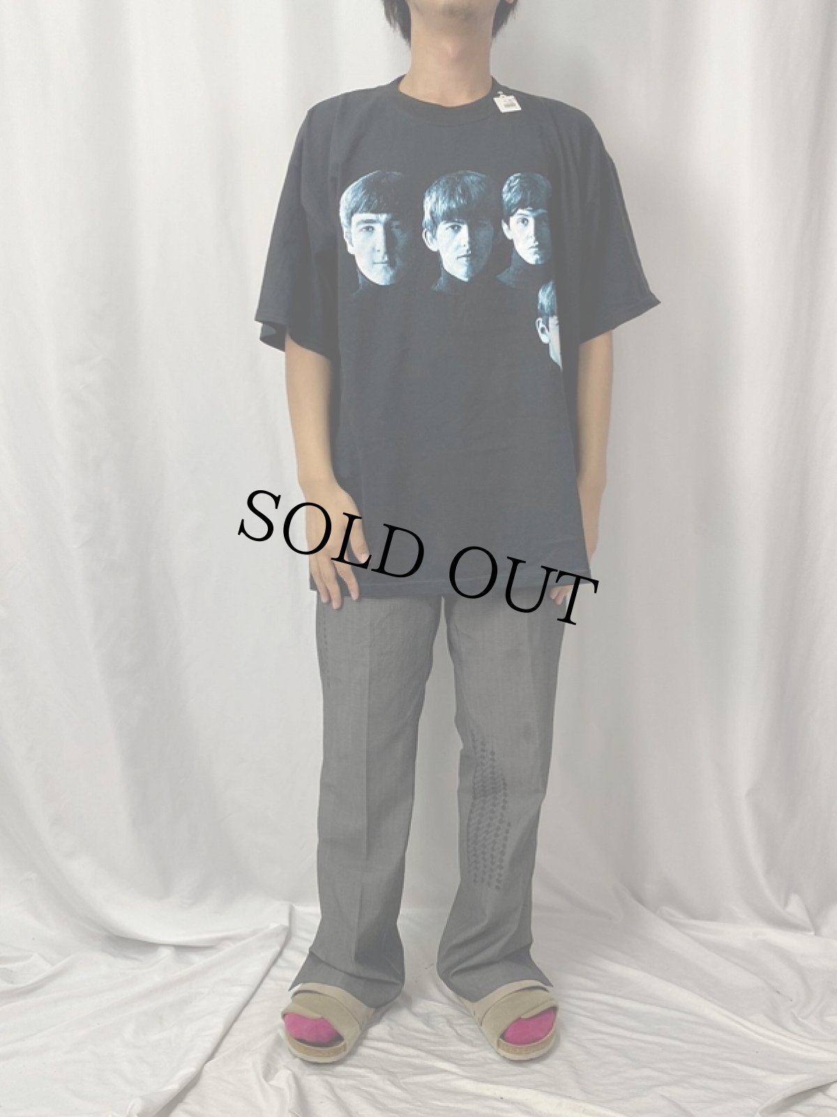 画像2: 90's THE BEATLES ロックバンドTシャツ XL (2)