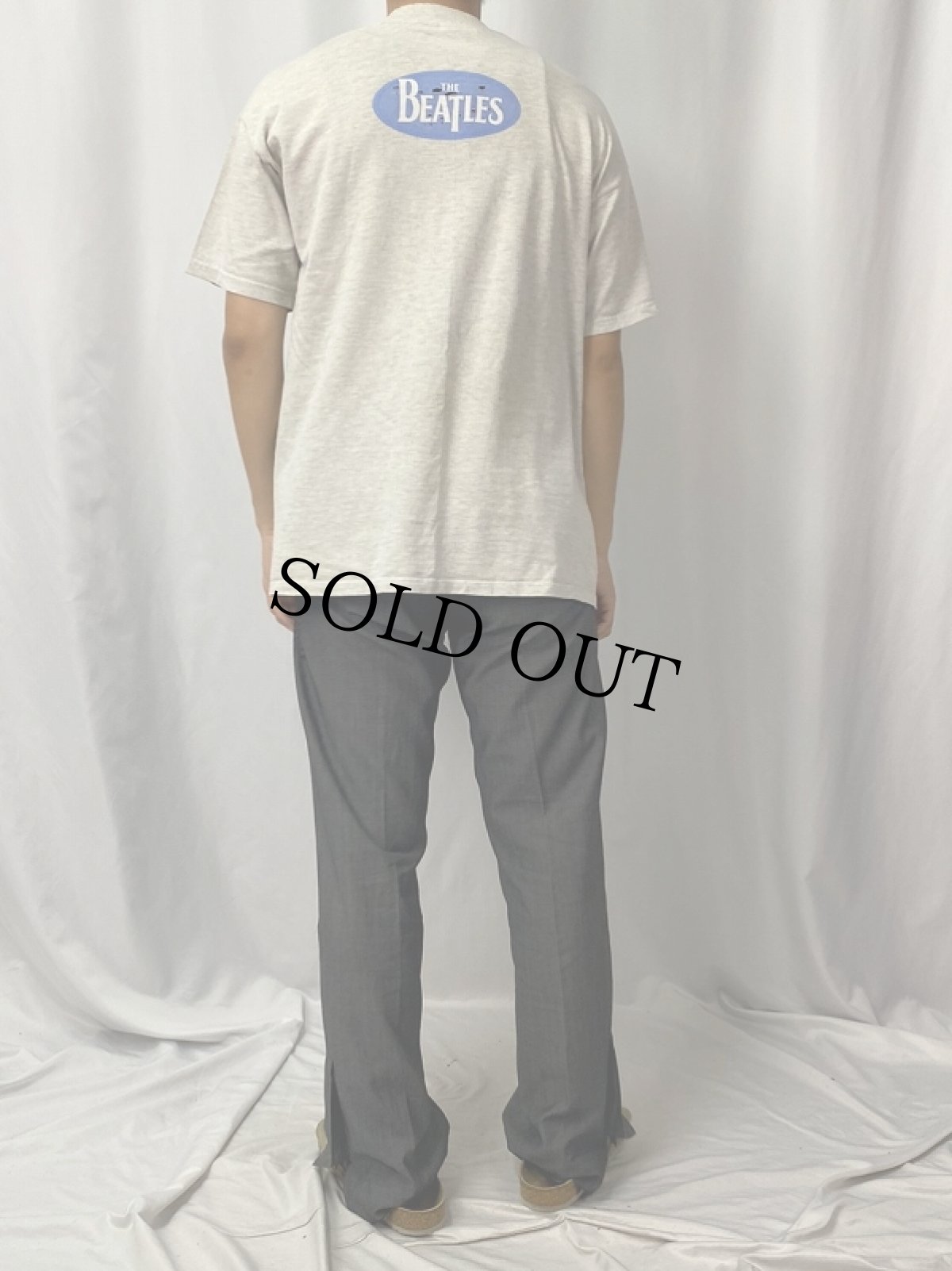 画像4: 90's THE BEATLES ロックバンドイラストプリントTシャツ L (4)