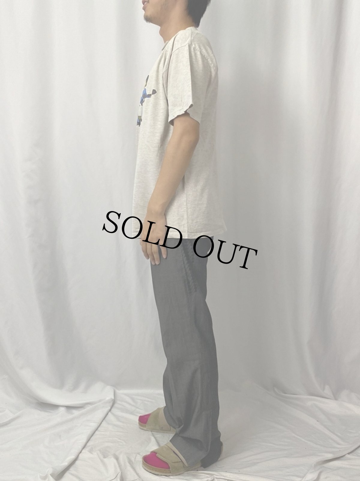 画像3: 90's THE BEATLES ロックバンドイラストプリントTシャツ L (3)