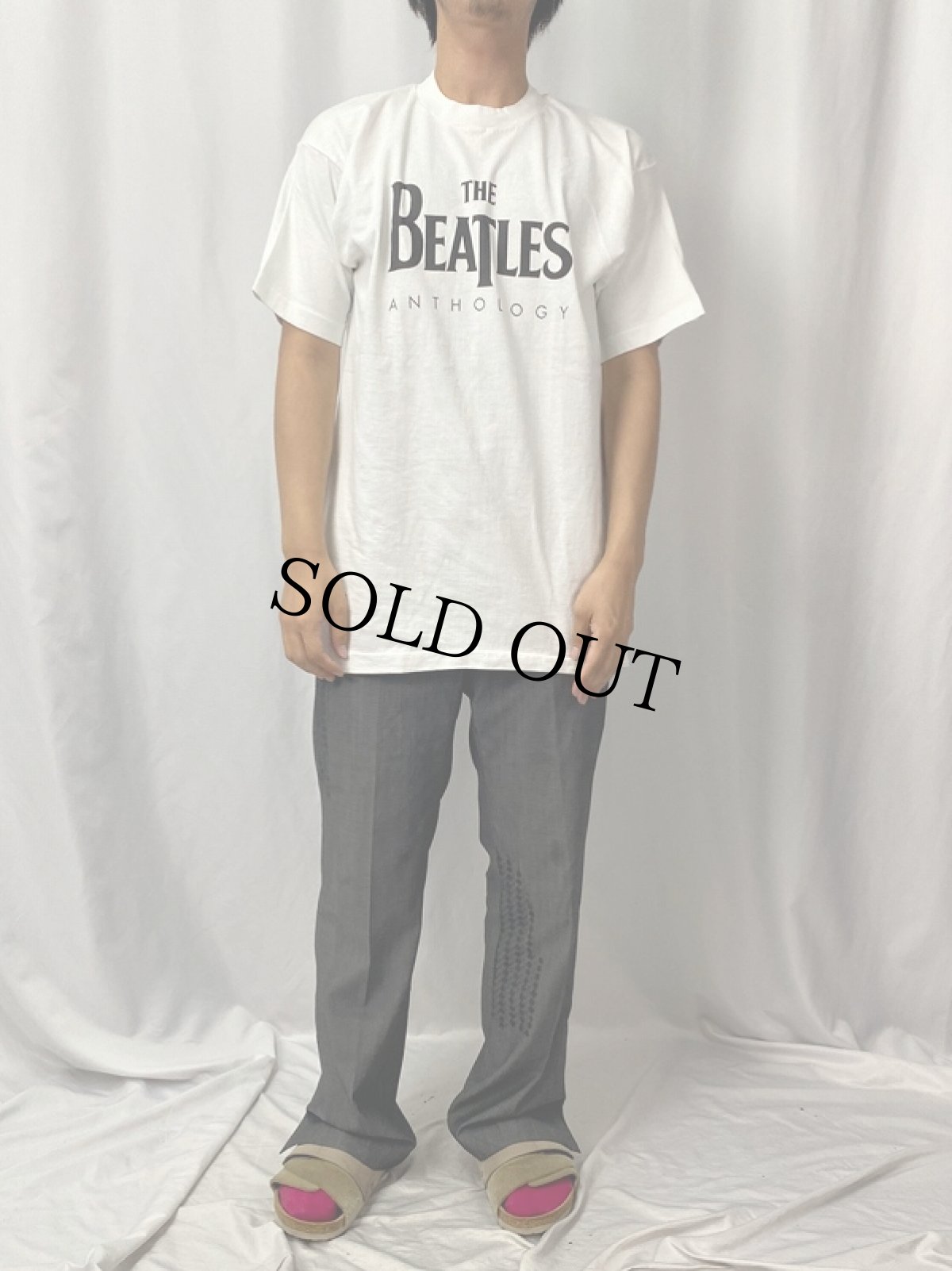 画像2: 90's THE BEATLES USA製 "ANTHOLOGY" ロックバンドTシャツ L (2)