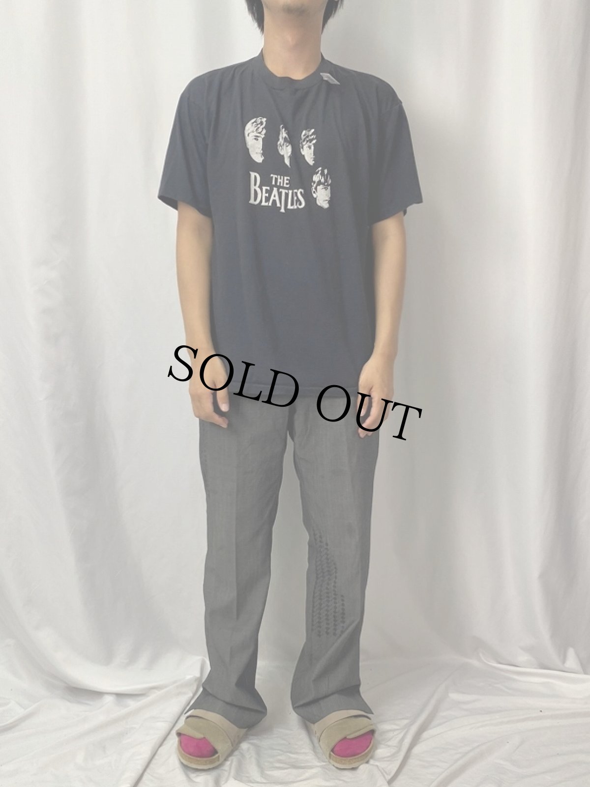 画像2: 90's THE BEATLES USA製 ロックバンドTシャツ XL (2)