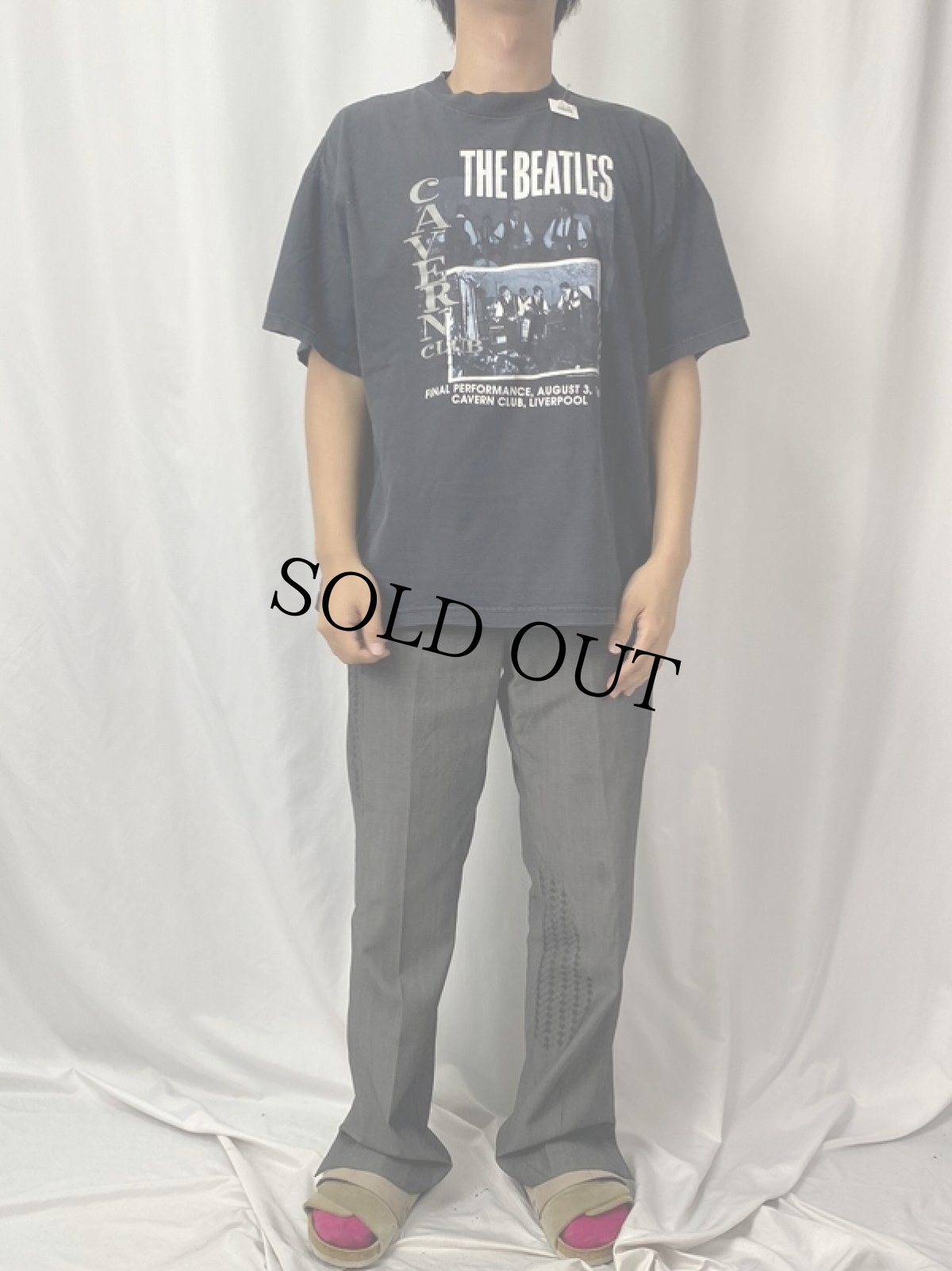 画像2: 90's THE BEATLES "CAVERN CLUB" ロックバンドTシャツ (2)
