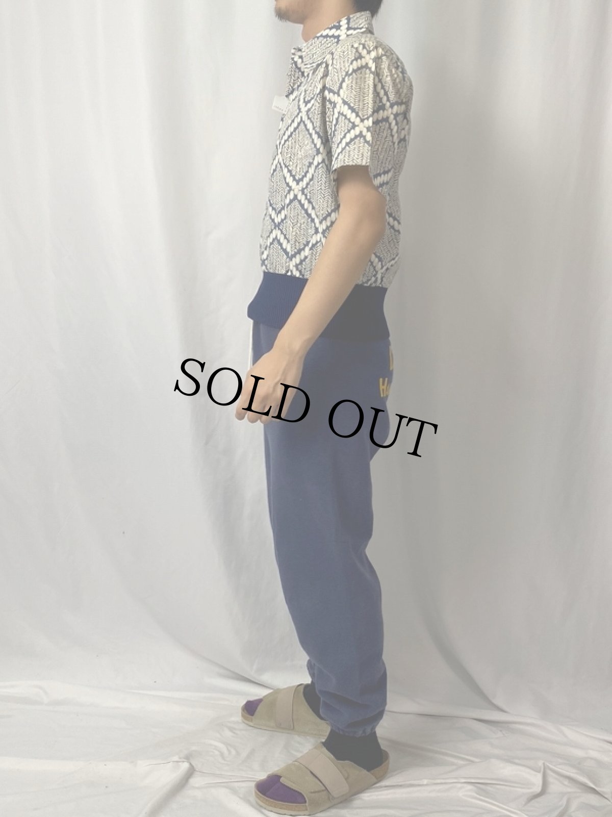 画像3: 70's ニット柄 プルオーバーシャツ (3)