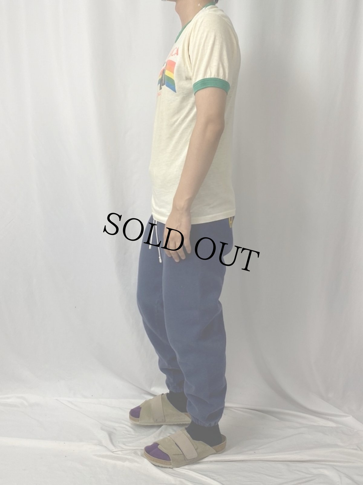 画像3: 70's USA製 "5STAR FROM YASHICA" カメラメーカーリンガーTシャツ L (3)