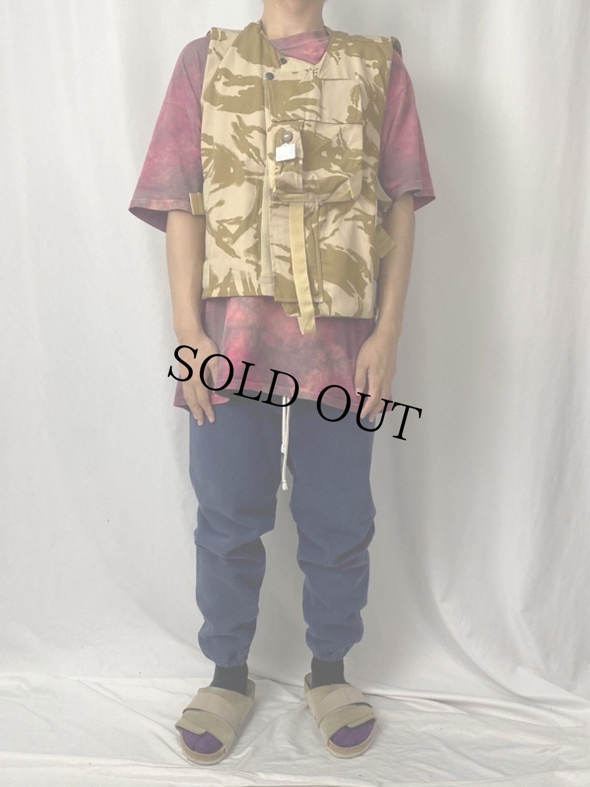 画像2: 90's イギリス軍 DPMデザートカモ アーマーベスト SIZE190/120 (2)