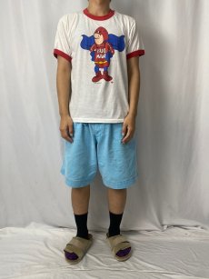 画像2: 80's Budweiser USA製 "BUD MAN" ビールメーカーリンガーTシャツ L (2)