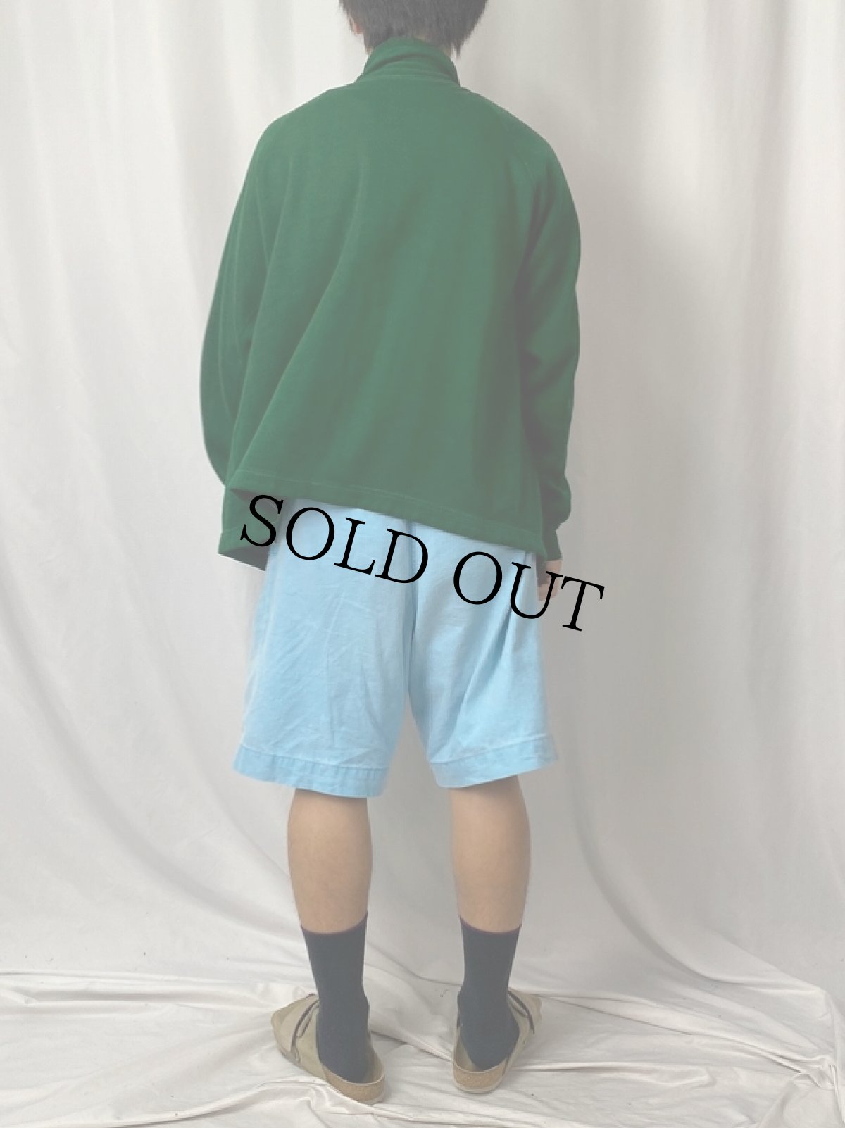 画像4: 70's〜 ラインデザイン ハイネック ニットジップジャケット (4)