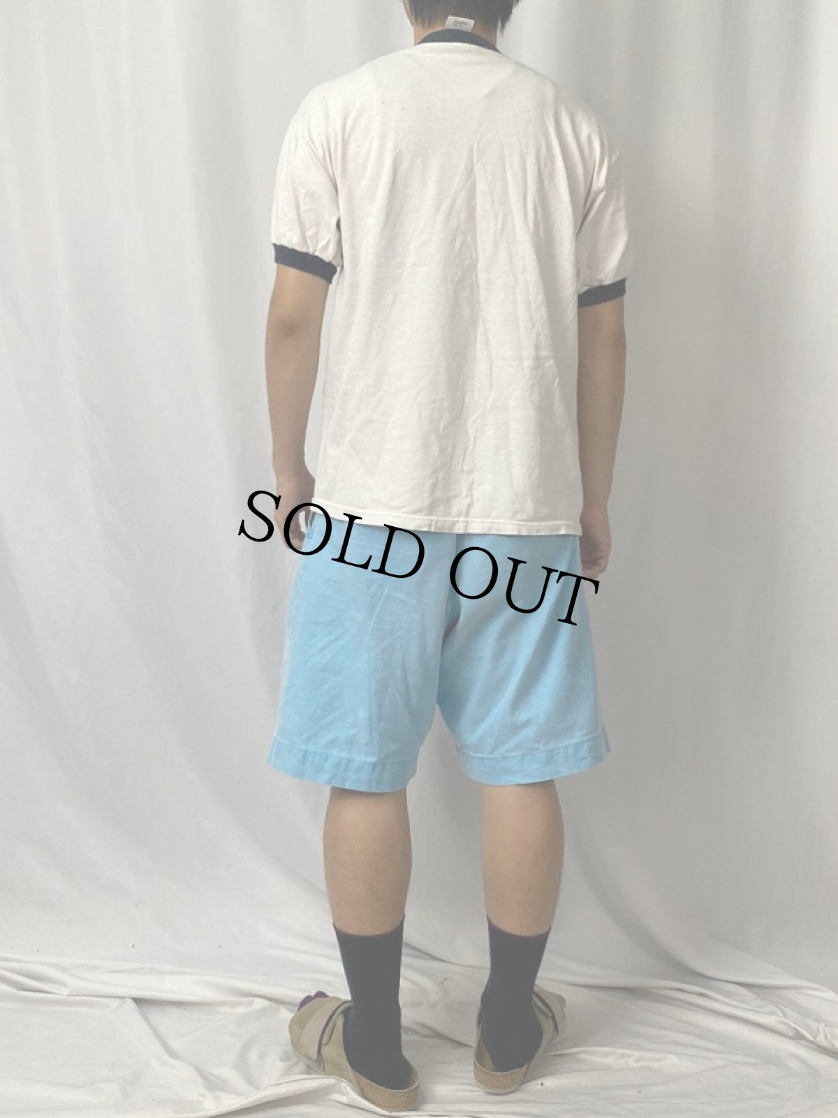 画像4: 90's〜 USA製 "NEW YORK CITY" プリントリンガーTシャツ L (4)