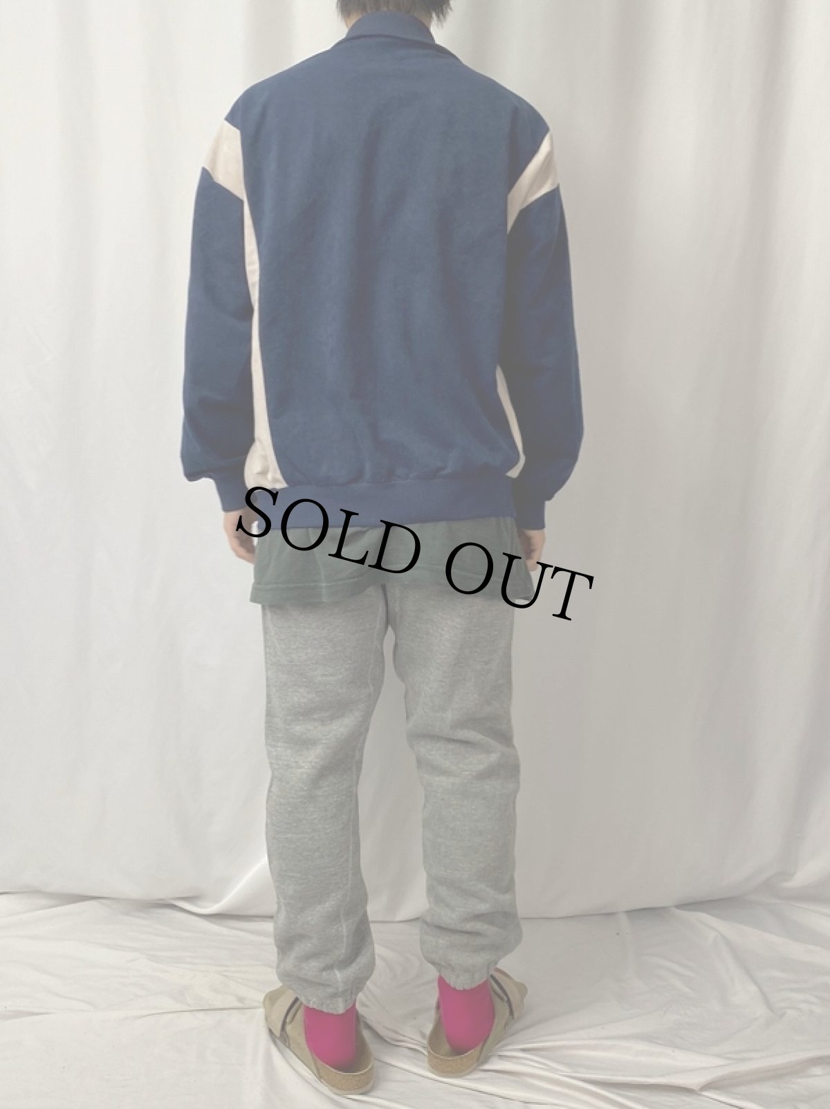 画像4: 80's TERINDA 切り替えデザイン ベロアジップジャージ (4)