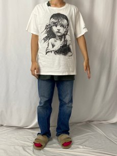 画像2: 90's USA製 Les Miserables ミュージカルプリントTシャツ L (2)