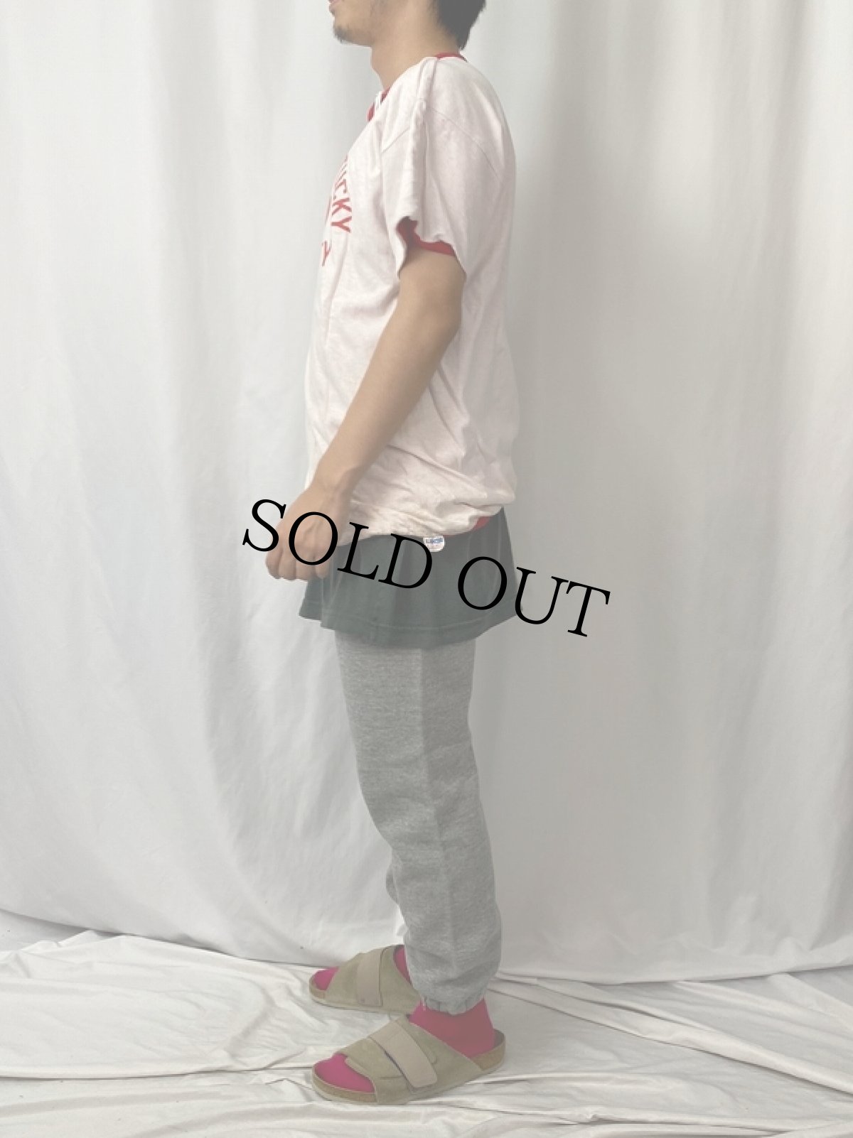 画像4: 70's Champion バータグ USA製 "WESTERN KENTUCKY UNIVERSITY" 染み込みプリント リバーシブルTシャツ XL (4)