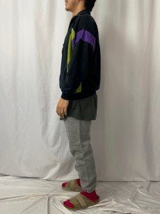 画像3: 70〜80's 切り替えデザイン ベロアジップジャージ (3)