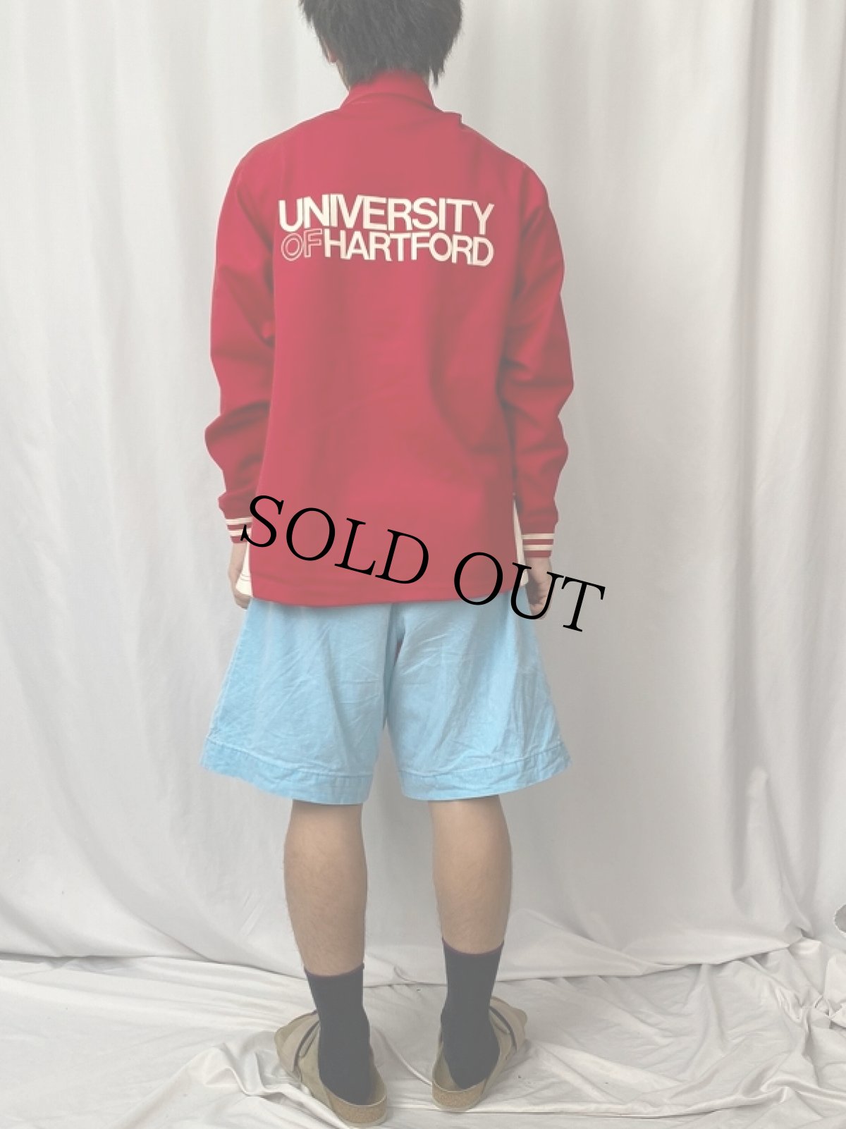 画像4: 60's Champion USA製 "UNIVERSITY OF HARTFORD" スナップボタン トラックジャケット L (4)
