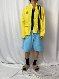 画像2: 【SALE】 80's PENNZOIL USA製 石油関連企業 パッチ付き ナイロンレーシングジャケット M (2)
