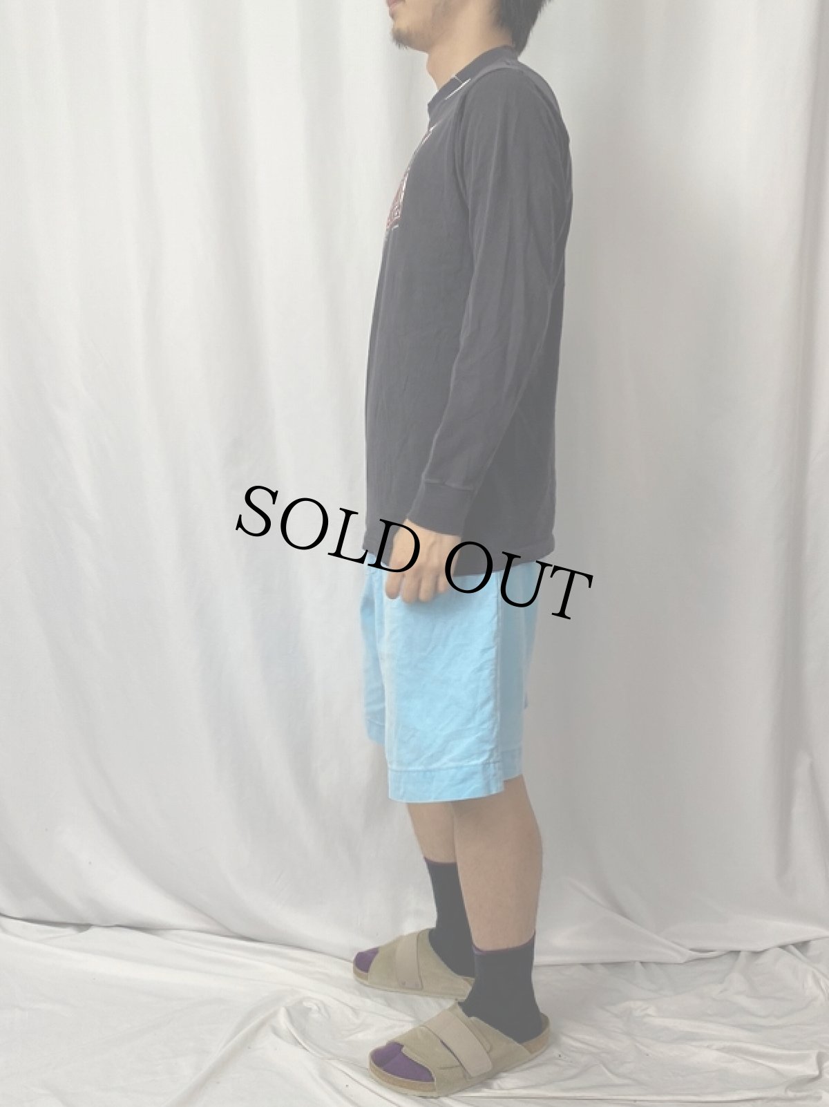 画像3: 90's HARLEY-DAVIDSON USA製 ロゴプリントロンT L (3)