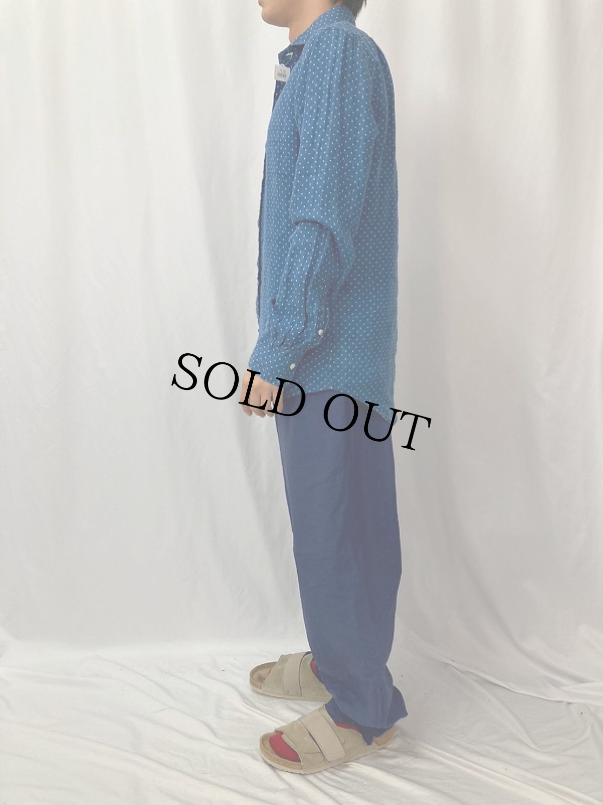 画像3: POLO Ralph Lauren "CLASSIC FIT" 星柄 リネンシャツ S (3)