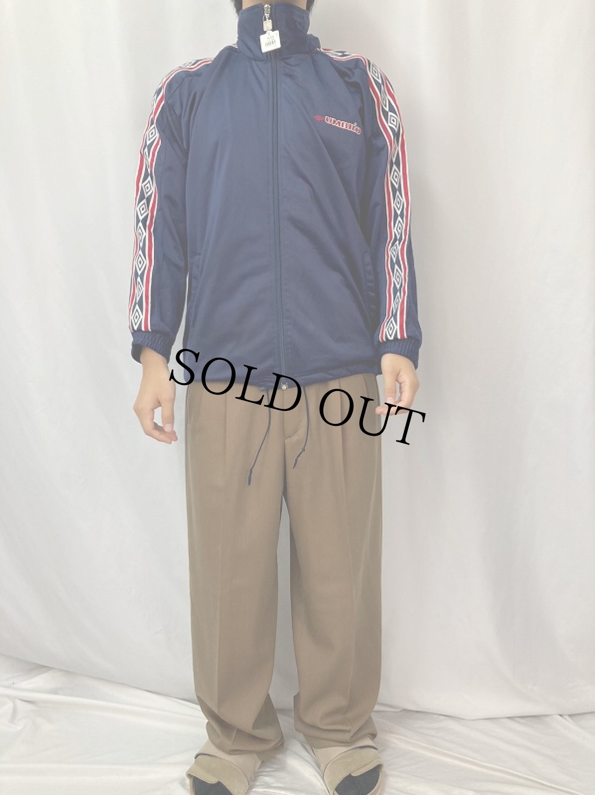 画像2: UMBRO ロゴ刺繍 トラックジャケットSIZE3 (2)