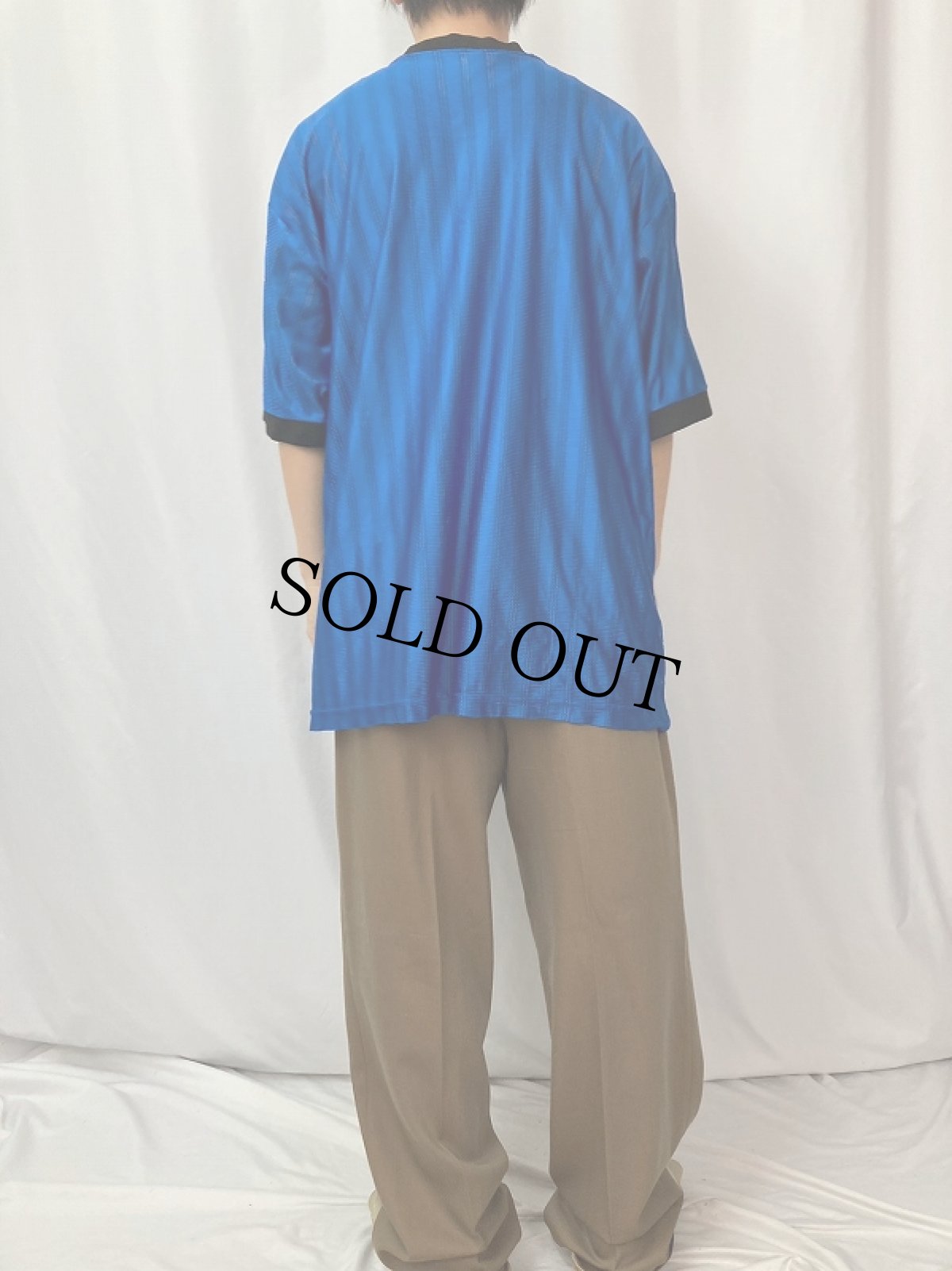 画像4: 90's adidas USA製 ロゴプリント メッシュゲームシャツ (4)