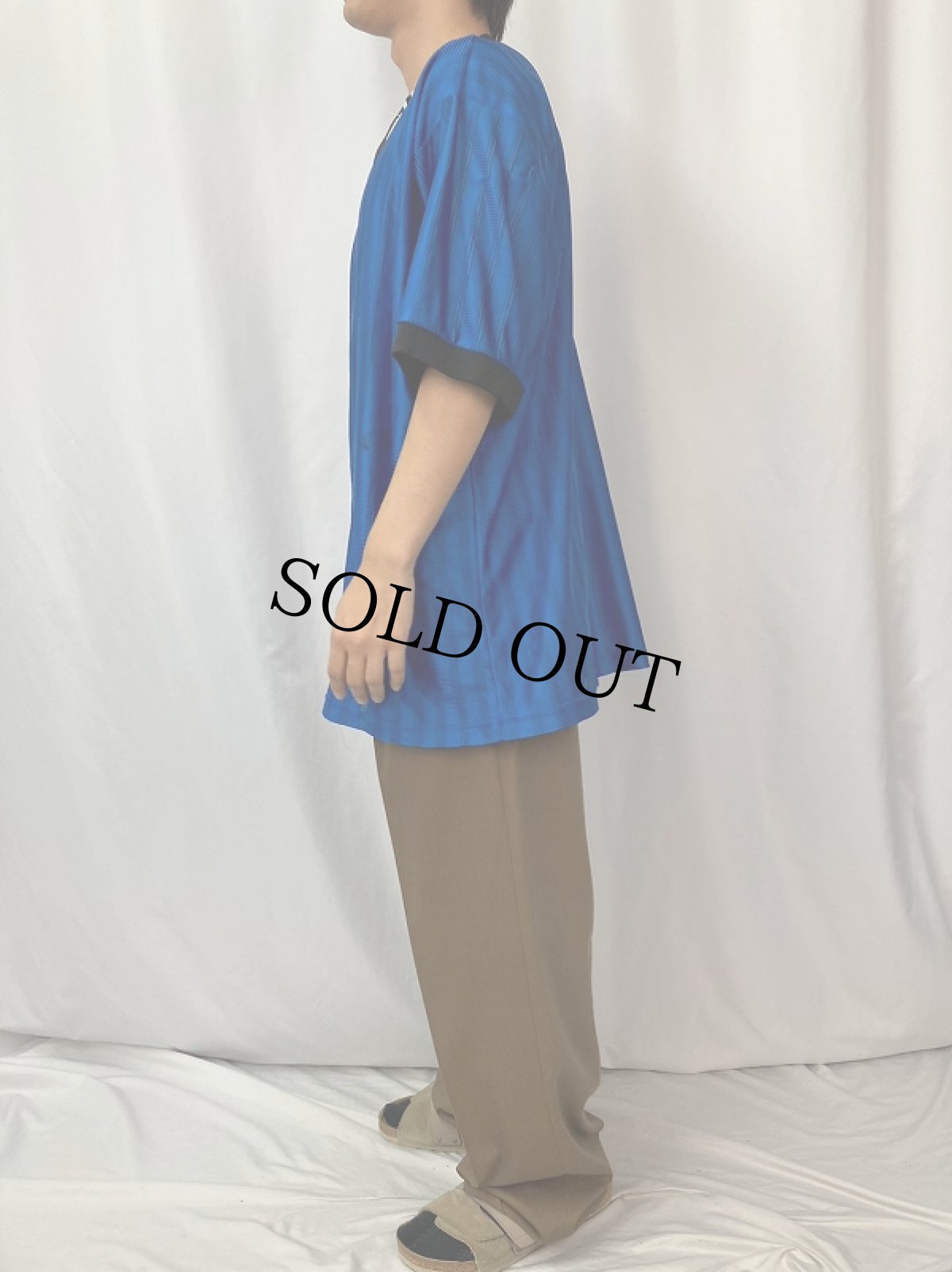 画像3: 90's adidas USA製 ロゴプリント メッシュゲームシャツ (3)