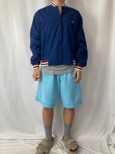 画像2: 80's IZOD LACOSTE ロゴワッペン ジップジャケット L (2)