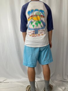 画像4: 80's YES "REUNION TOUR 84" パキ綿 ロックバンドツアーラグランTシャツ L (4)