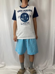 画像2: 80's VAN HALEN USA製 "Buffalo,N.Y." ハードロックバンド プリントTシャツ M (2)