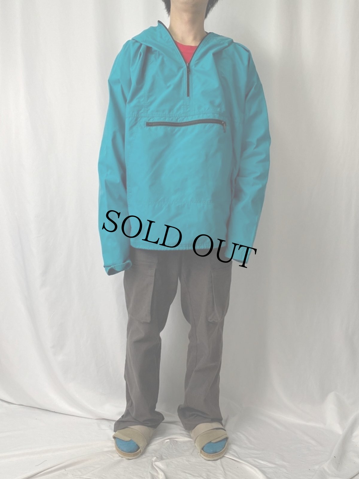 画像2: 80〜90's L.L.Bean ナイロンアノラックパーカー (2)
