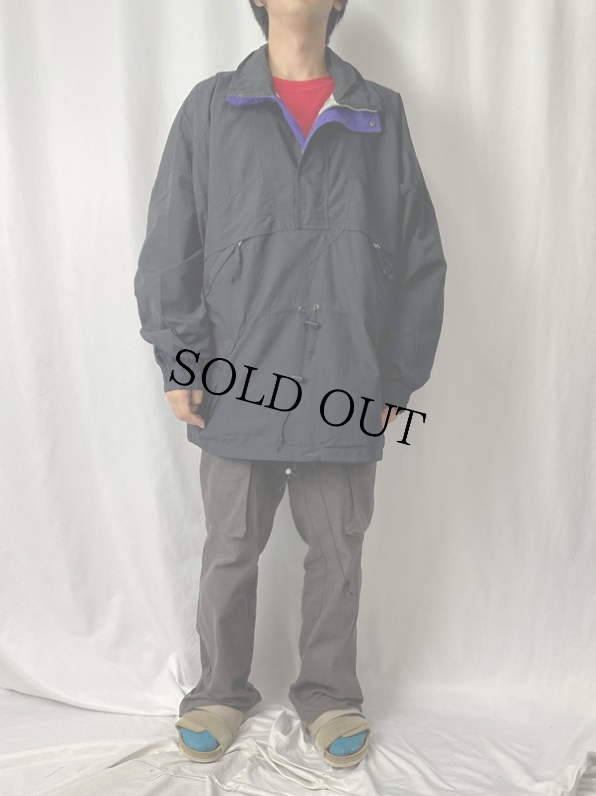 画像2: 90's〜 Eddie Bauer "ULTREX" ナイロンアノラックジャケット L (2)