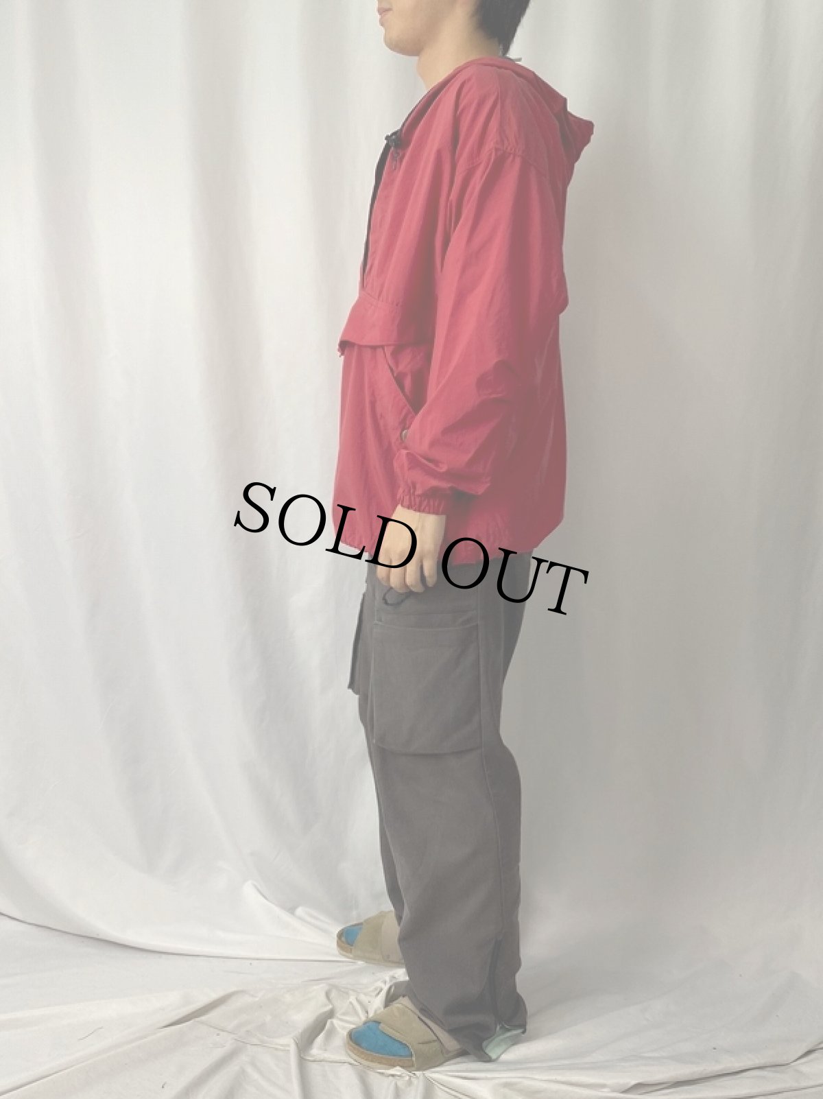 画像3: 90's Columbia ナイロンアノラックパーカー L (3)