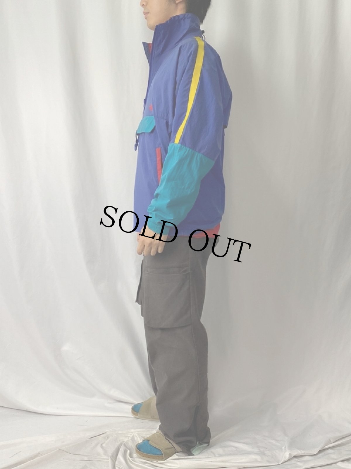 画像3: THE NORTH FACE クレイジーパターン ナイロンアノラックジャケット S (3)