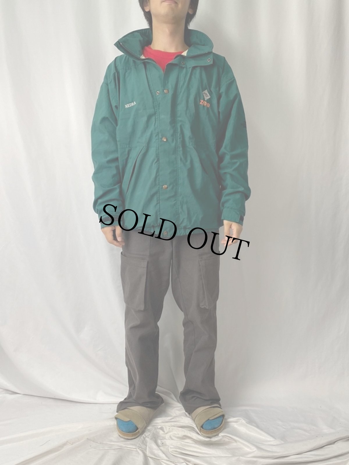 画像2: 90's THE NORTH FACE USA製 "GORE-TEX" 刺繍入り ナイロンマウンテンパーカー M (2)