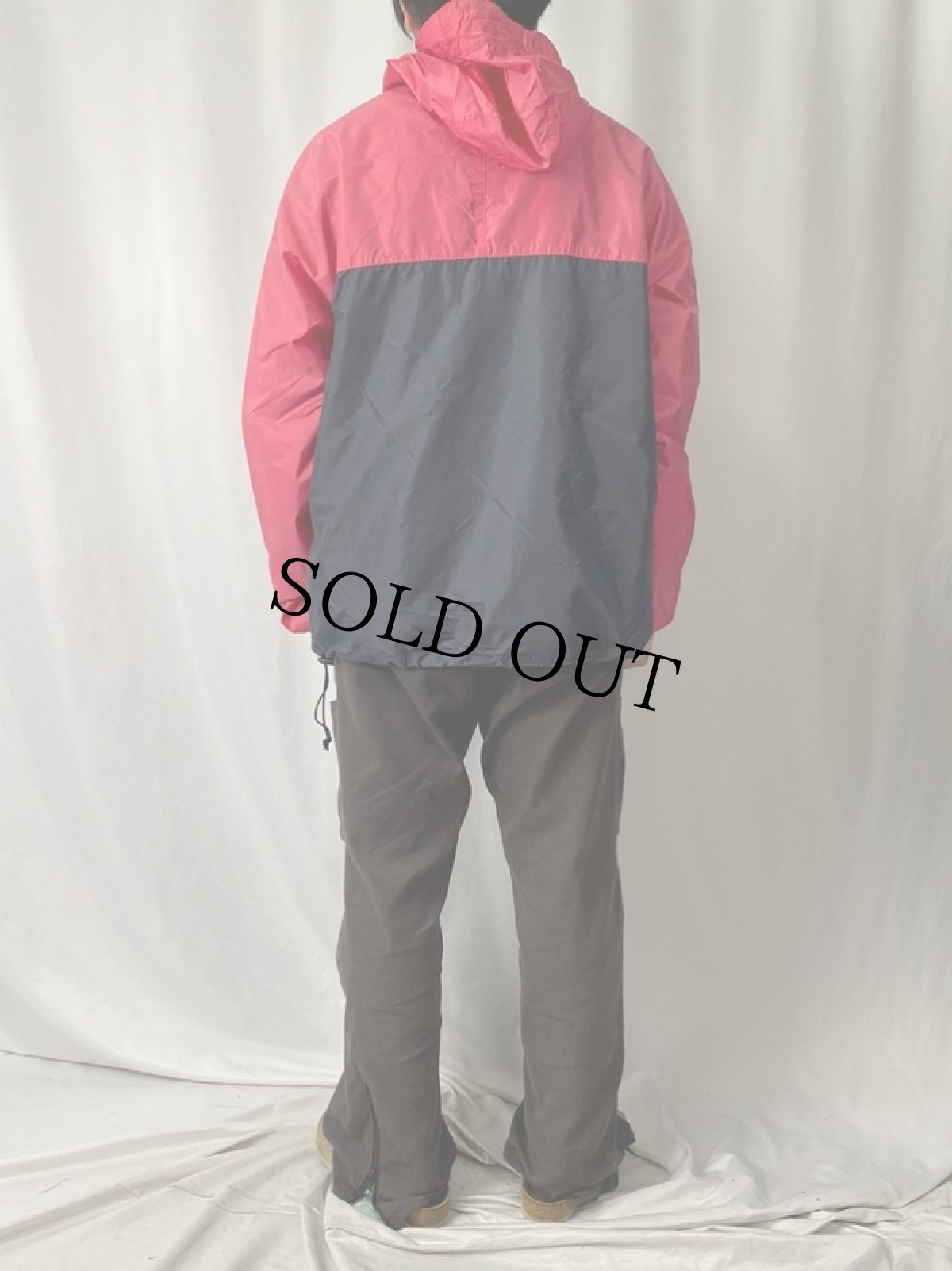 画像4: 2000's Patagonia 2トーン ナイロンアノラックパーカー L (4)