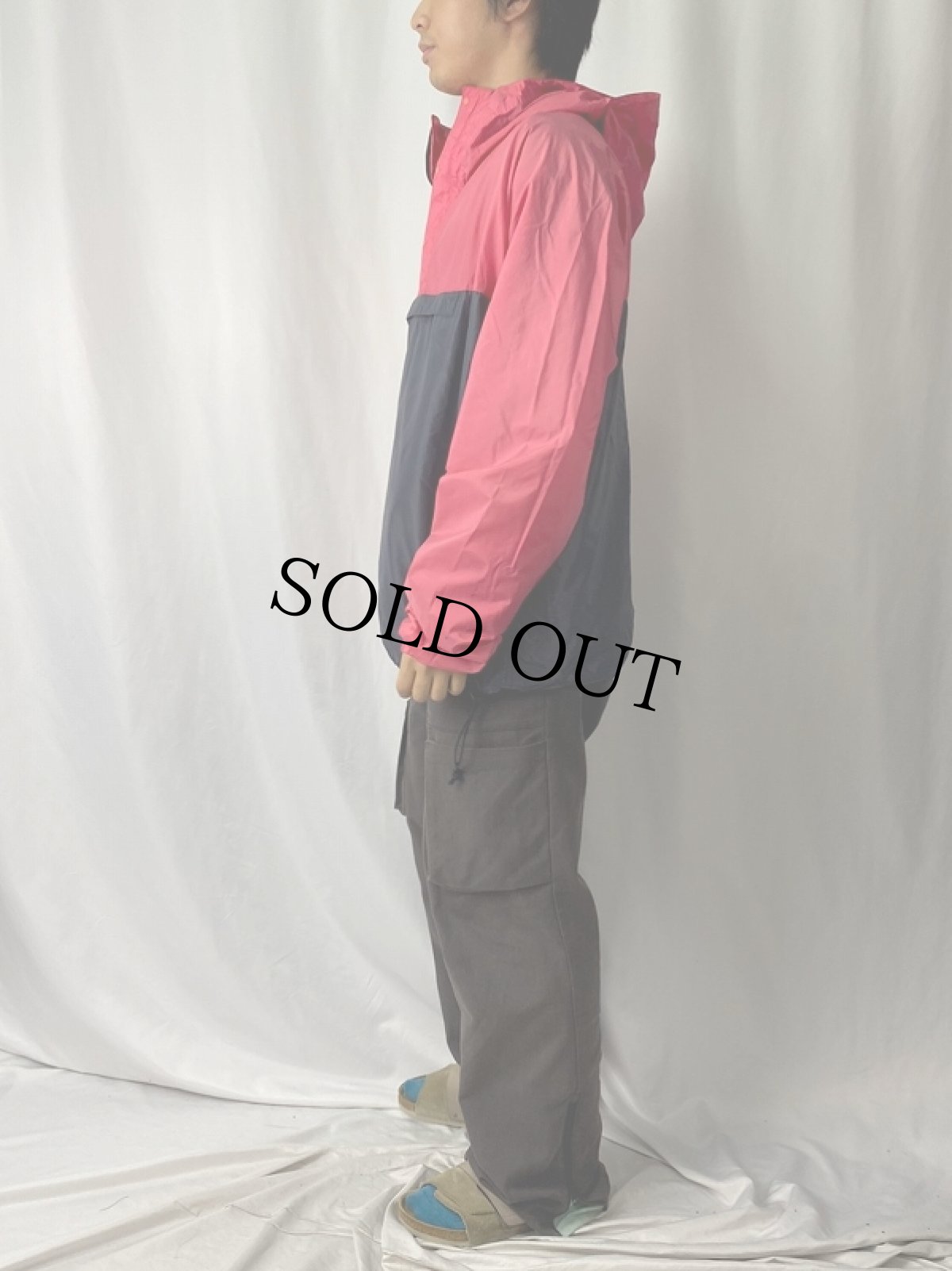 画像3: 2000's Patagonia 2トーン ナイロンアノラックパーカー L (3)