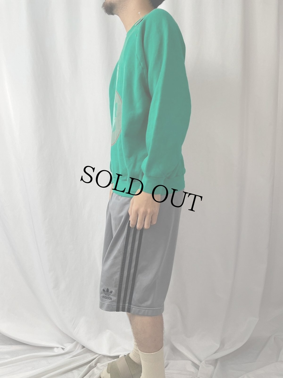 画像3: 90's USA製 "SLADE" プリントラグランスウェット L (3)