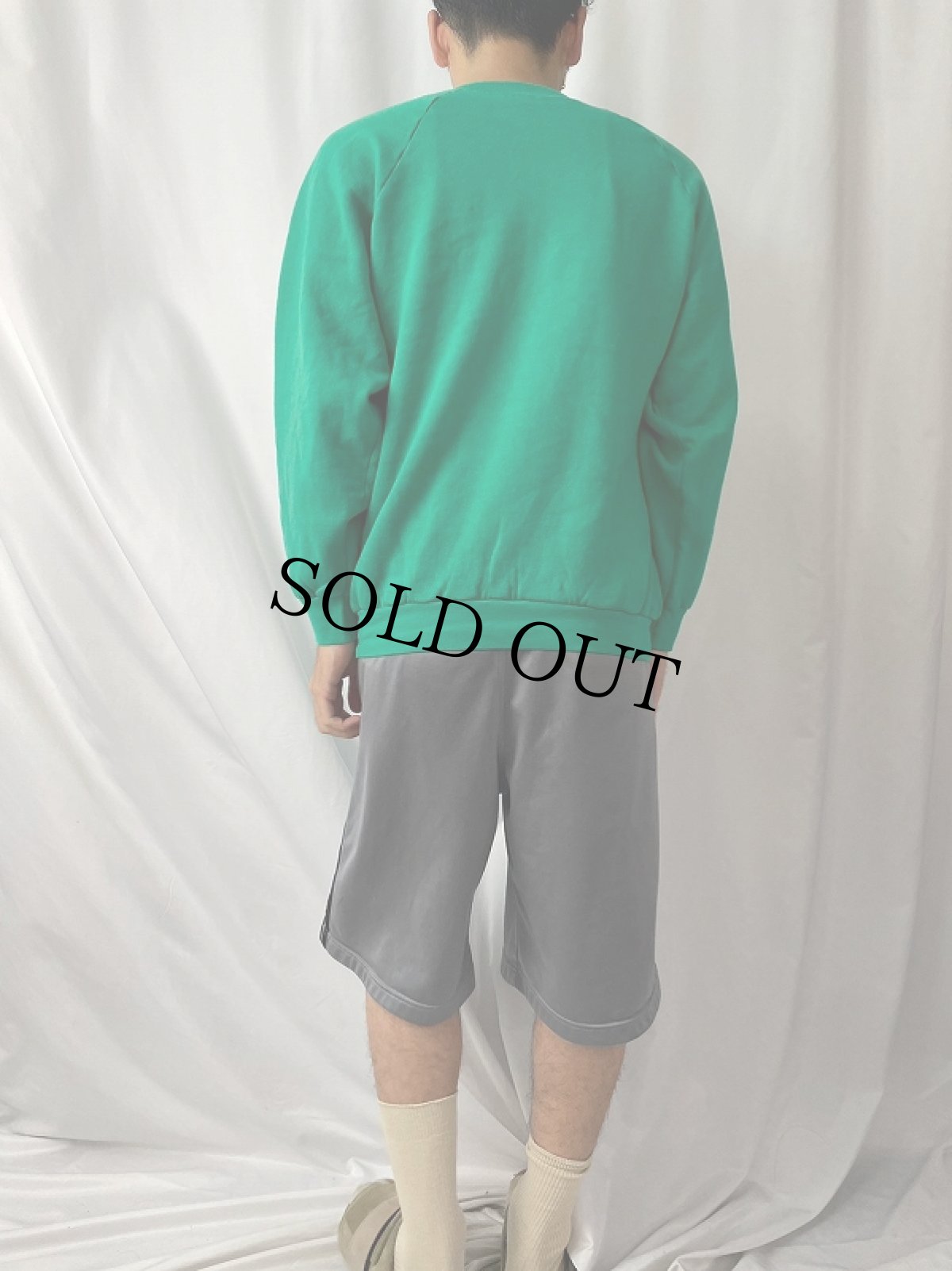 画像4: 90's USA製 "SLADE" プリントラグランスウェット L (4)