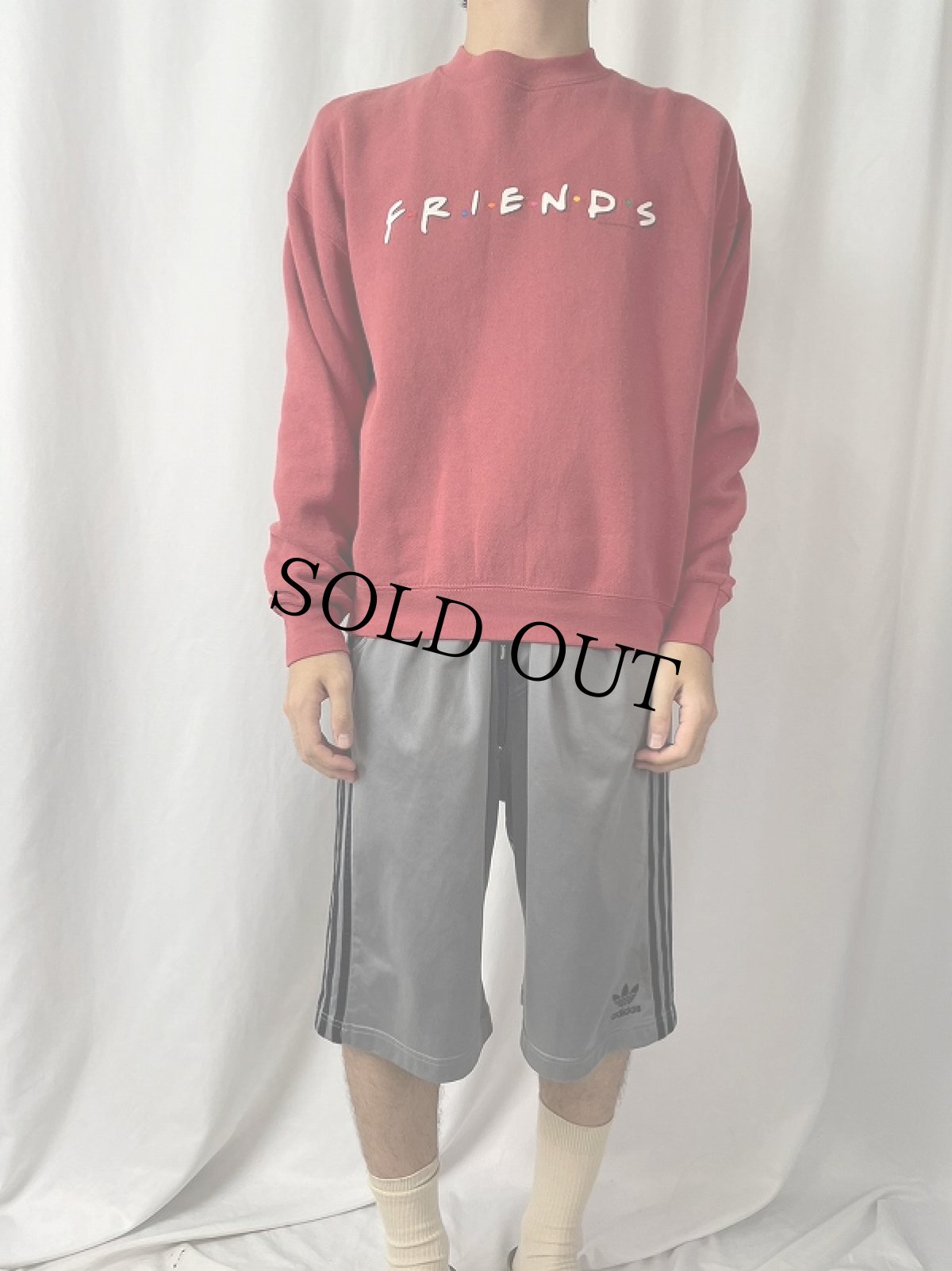 画像2: 90's F・R・I・E・N・D・S USA製 テレビドラマプリントスウェット L (2)