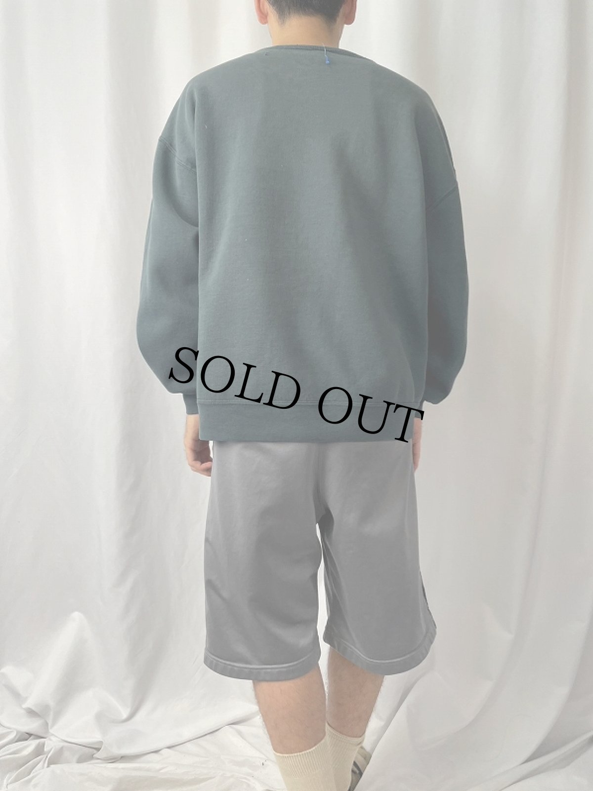 画像4: 90's〜 Miles Davis USA製 前V ジャズミュージシャン プリントスウェット XL (4)