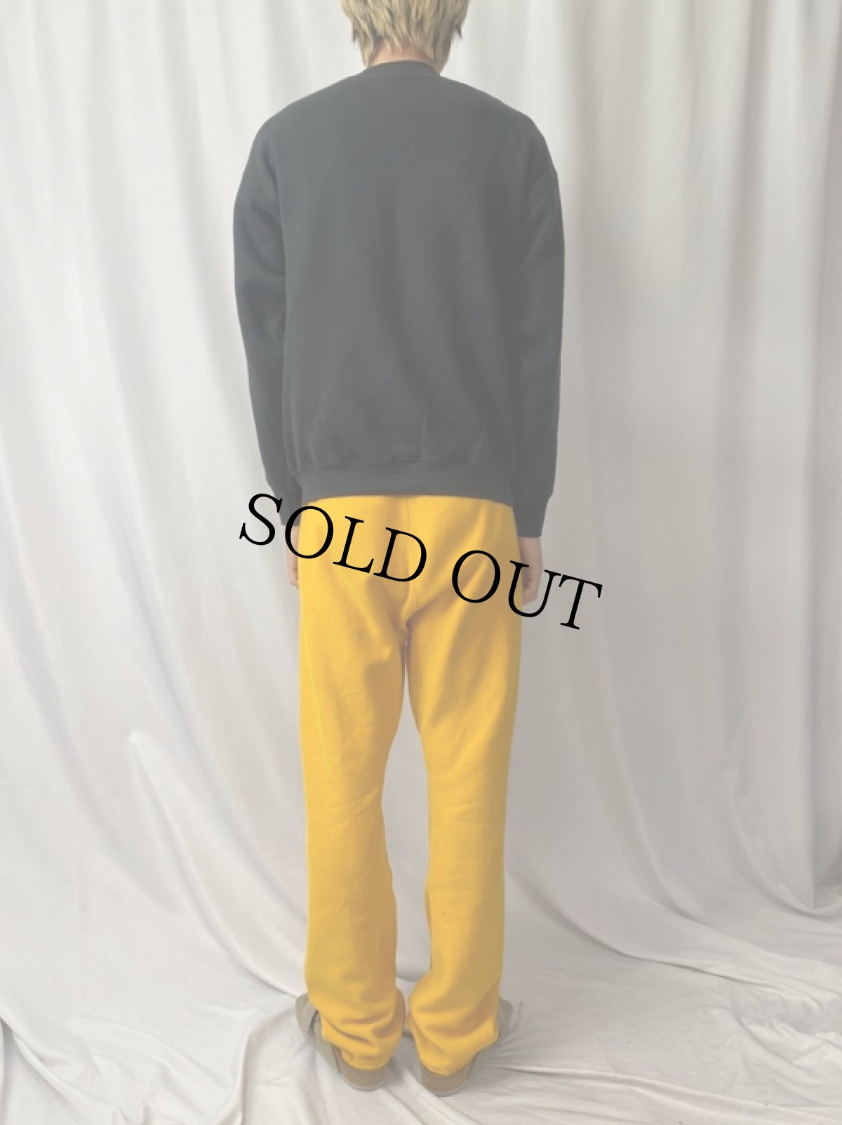 画像4: 90's MICKEY&CO. USA製 キャラクタープリントスウェット BLACK L (4)