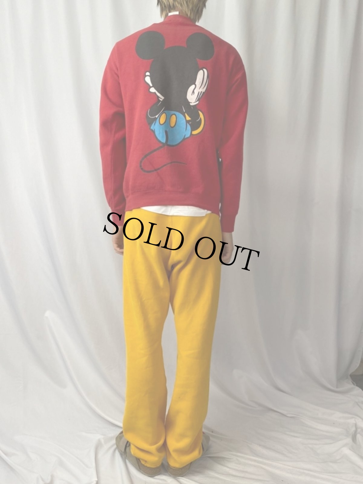 画像4: 90's MICKEY&CO. 青パンミッキー キャラクタープリントスウェット (4)