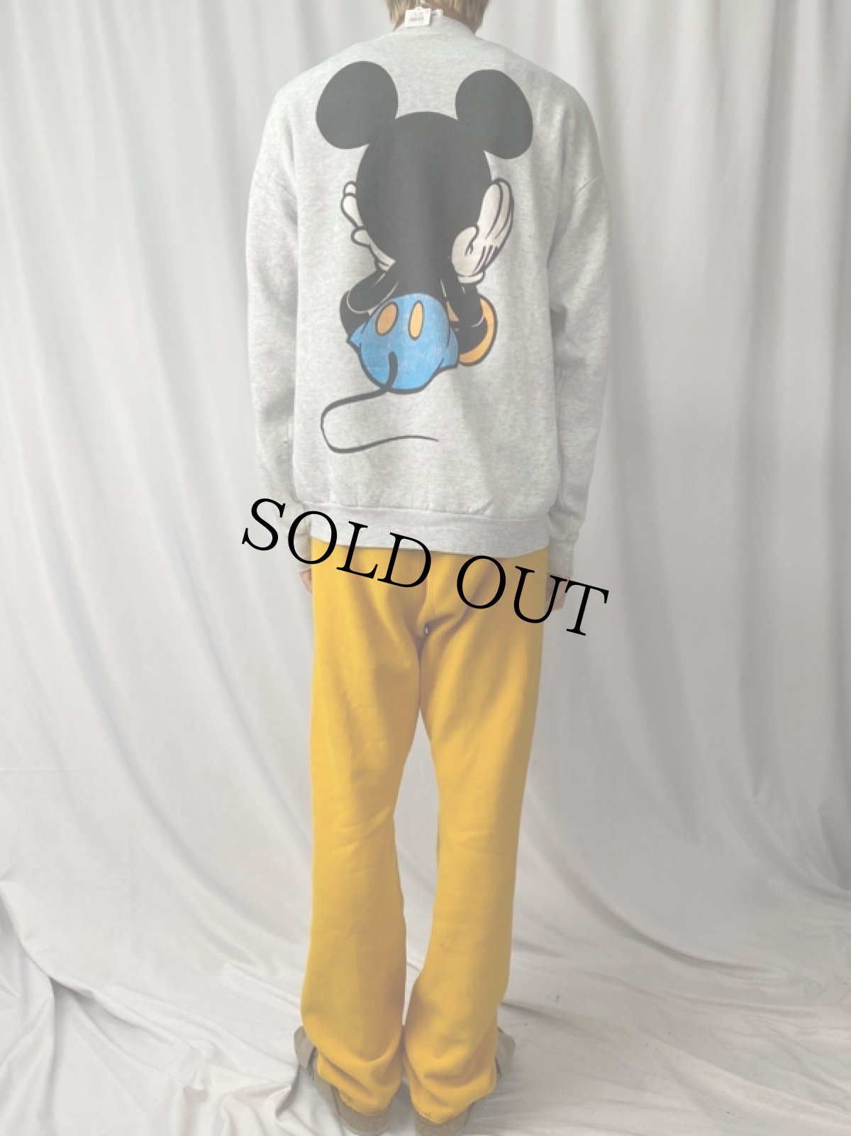 画像4: 90's MICKEY&CO. 青パンミッキー キャラクタープリントスウェット (4)