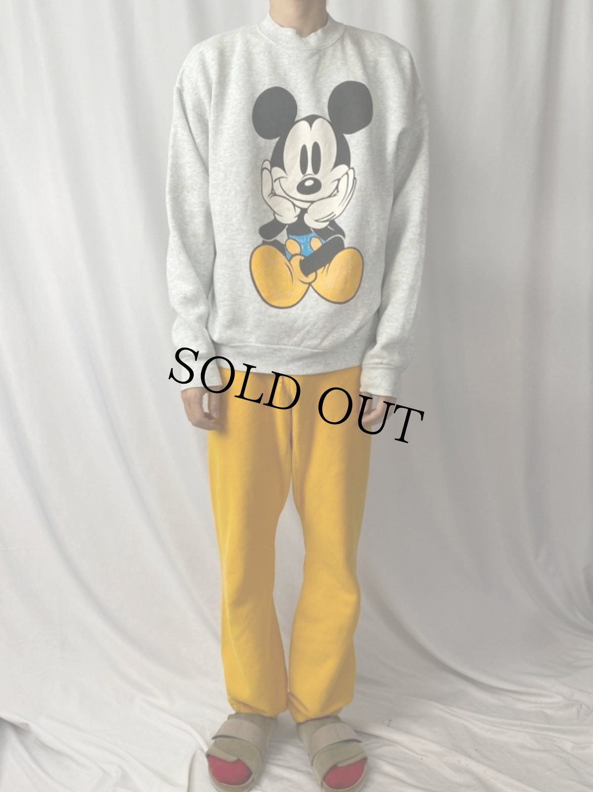 画像2: 90's MICKEY&CO. 青パンミッキー キャラクタープリントスウェット (2)