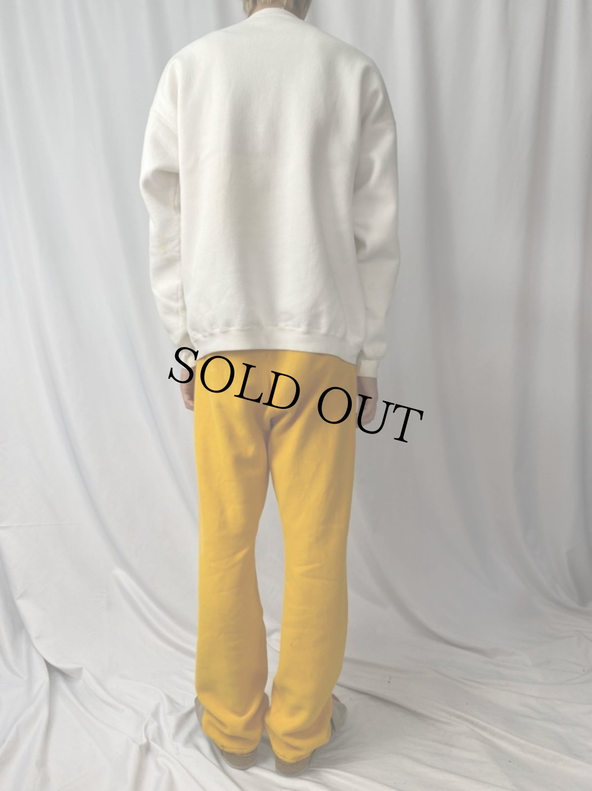 画像4: 90's PLUMA USA製 パッチワークデザインスウェット L (4)