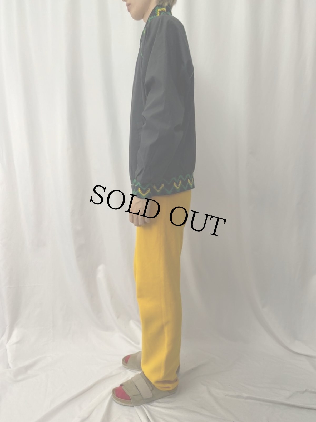 画像3: 〜90's FIVE-M USA製 ネイティブ柄 ナイロンジャケット L (3)