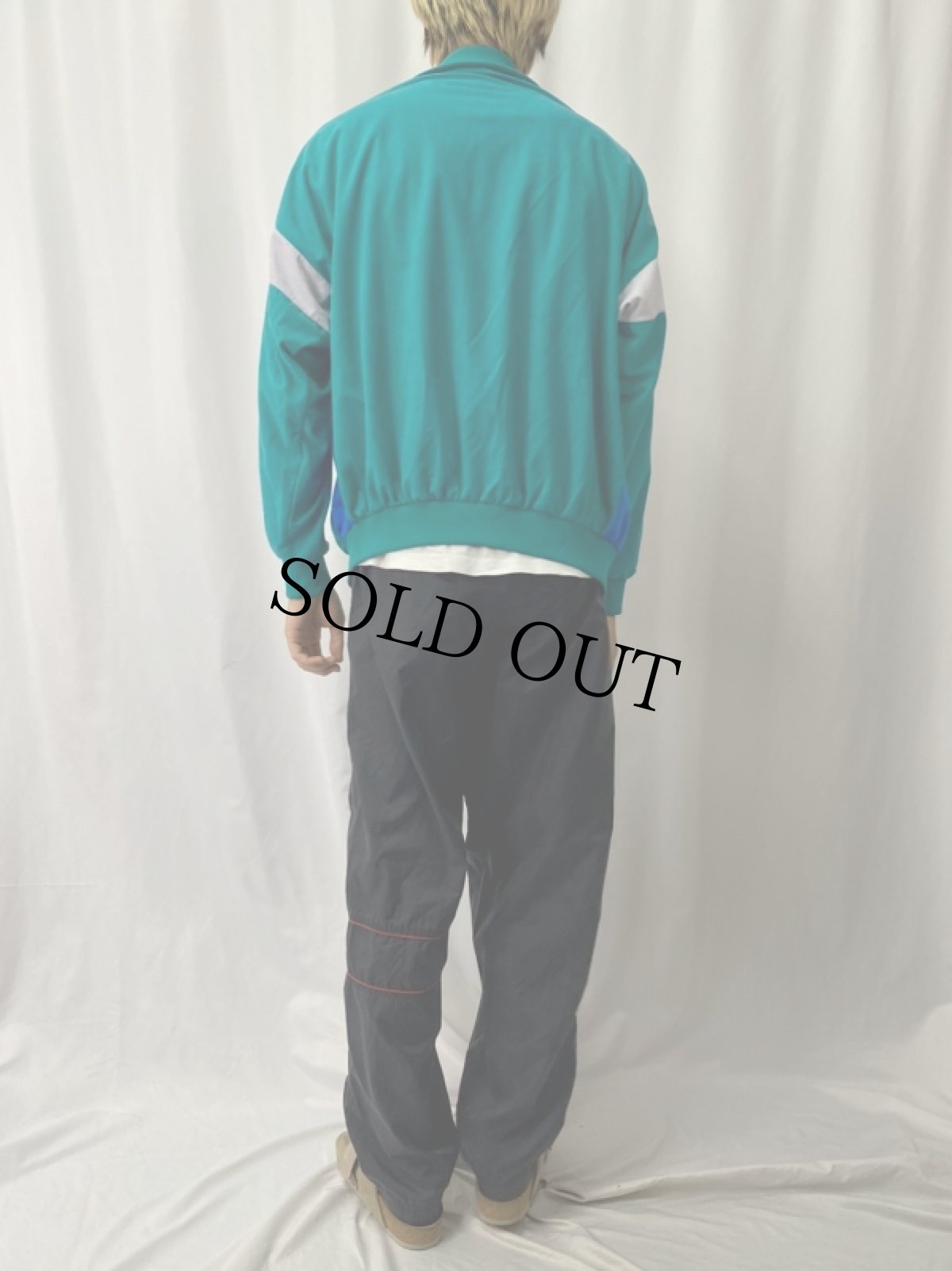 画像4: 70〜80's 切り替えデザイン ベロアジャージ L (4)