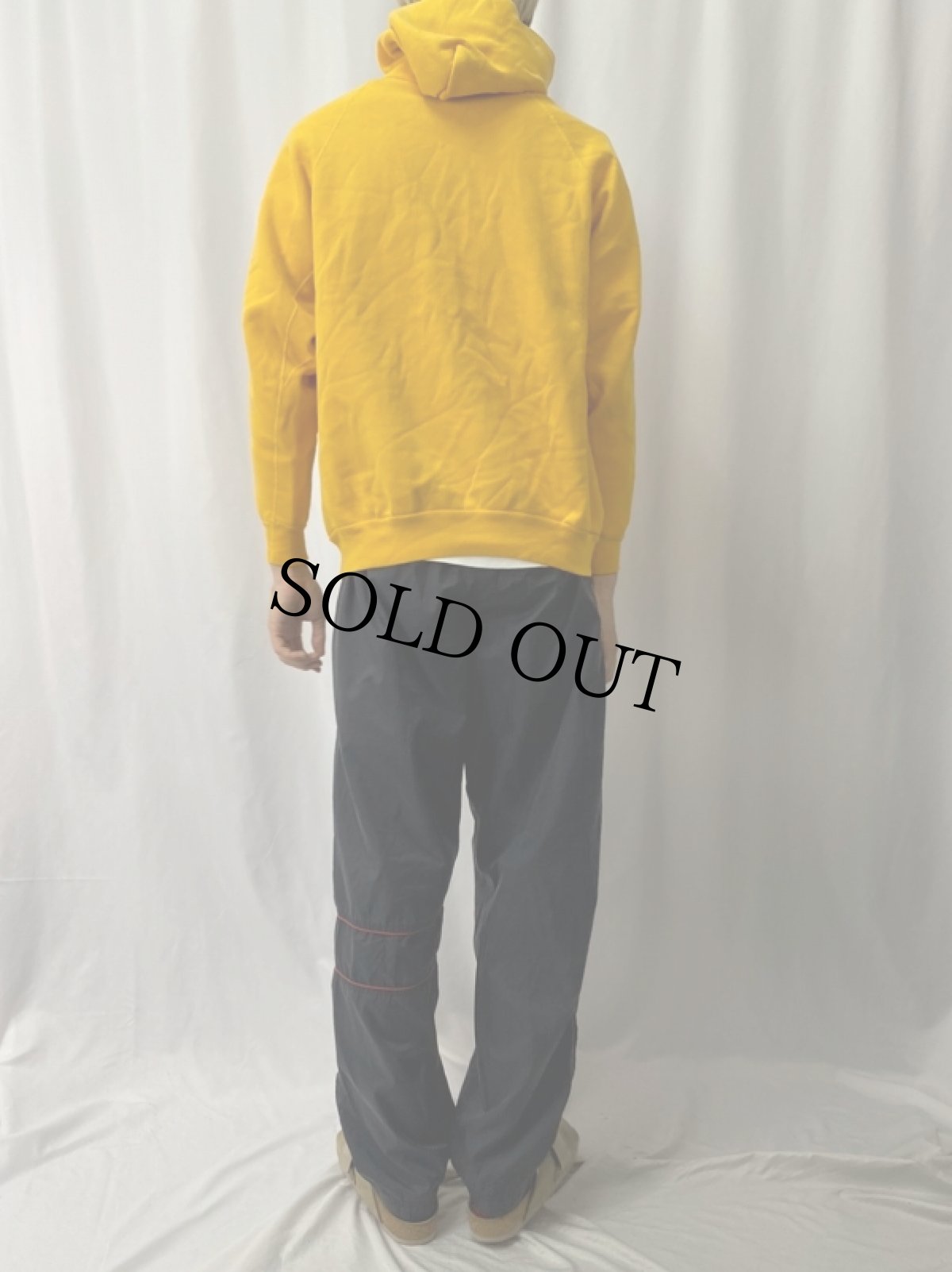 画像4: 80's DISCUS USA製 無地 ラグランスウェットフーディ XL (4)